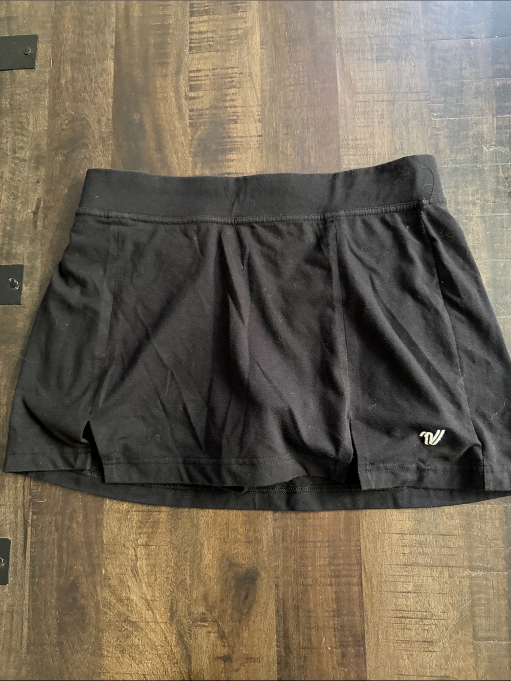 VARSITY SPIRIT CHEER Black Athletic Skort with Small Logo